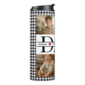 Personalized Photo Collage & Kids' Names "DAD" Thermosbeker (Gedraaid links)