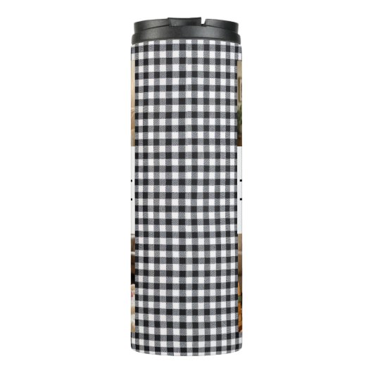 Personalized Photo Collage & Kids' Names "DAD" Thermosbeker (Achterkant)