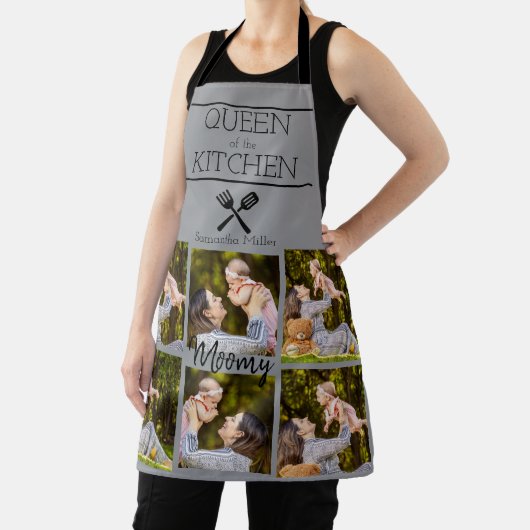 Personalized Photo Collage Kitchen Apron Schort (Insitu)
