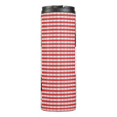 Personalized Photo Collage Mom Heart & Kids Name Thermosbeker (Achterkant)