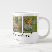 Personalized Photo Collage Mug with Custom Names Grote Koffiekop (Rechts)