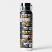 Personalized Photo Collage With Quote Waterfles (Achterkant)