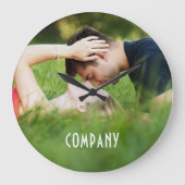 Personalized Photo, Company Name Grote Klok (Voorkant)