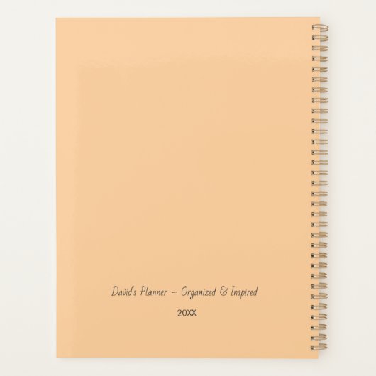 Personalized Photo Cover Planner (Achterkant)