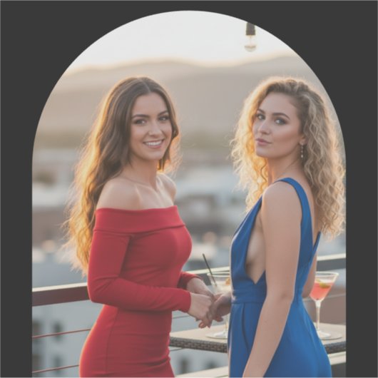 Personalized Photo Custom-Cut Vinyl Name Sticker (Voorkant)