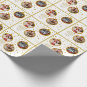 Personalized Photo - Custom Family Holiday Cadeaupapier (Hoek)