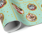 Personalized Photo - Custom Family Holiday Cadeaupapier (Rol Hoek)