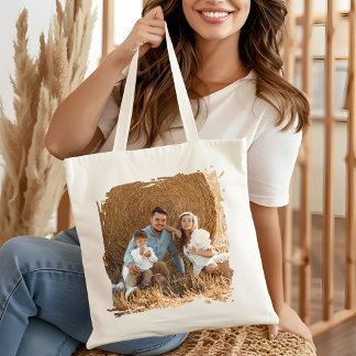 Personalized Photo Custom Family Matching Gift Tote Bag