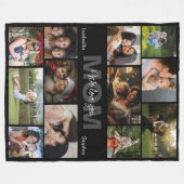Personalized Photo, Custom Name Fleece Blanket (Voorkant (Horizontaal))