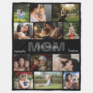 Personalized Photo, Custom Name Fleece Blanket Deken