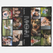 Personalized Photo, Custom Name Fleece Blanket Deken (Voorkant (Horizontaal))