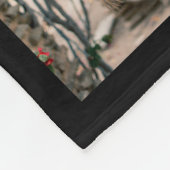 Personalized Photo, Custom Name Fleece Blanket Deken (Hoek)