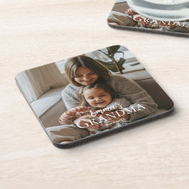 Personalized Photo & Custom Text Grandma Since - Bier Onderzetter