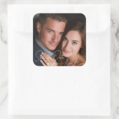 Personalized Photo & Custom Text Wedding Sticker (Tas)
