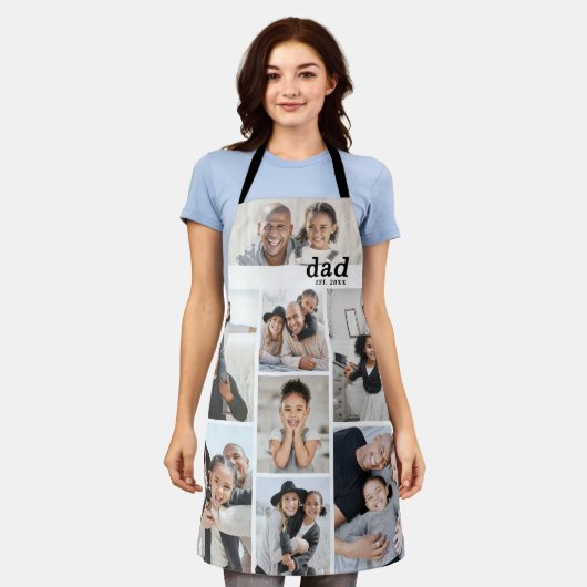 Personalized Photo Dad Schort (Gedragen)