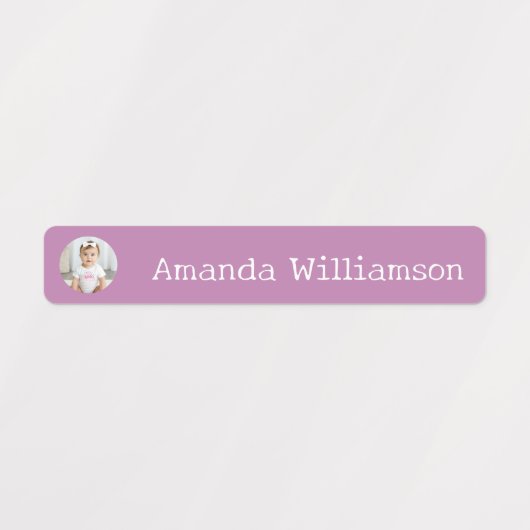 Personalized Photo Daycare Name Labels (Design 1)
