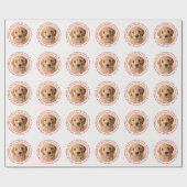 Personalized Photo Dog Birthday Cadeaupapier (Vlak)