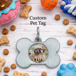 Personalized Photo Dog ID Tag Custom Pet Name Huisdieren Naamplaatje