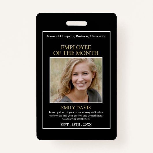 Personalized Photo - Employee Award Badge (Voorkant)