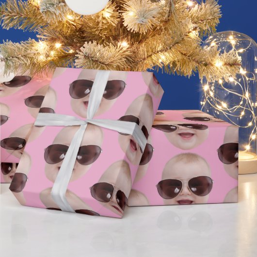 Personalized Photo Face Gift, Birthday Christmas Cadeaupapier (Feestdagen)