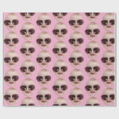 Personalized Photo Face Gift, Birthday Christmas Cadeaupapier (Vlak)