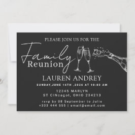Personalized photo Family Reunion Party Invitation Kaart