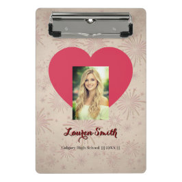 Personalized Photo Font Heart Mini Clipboard  Klembord