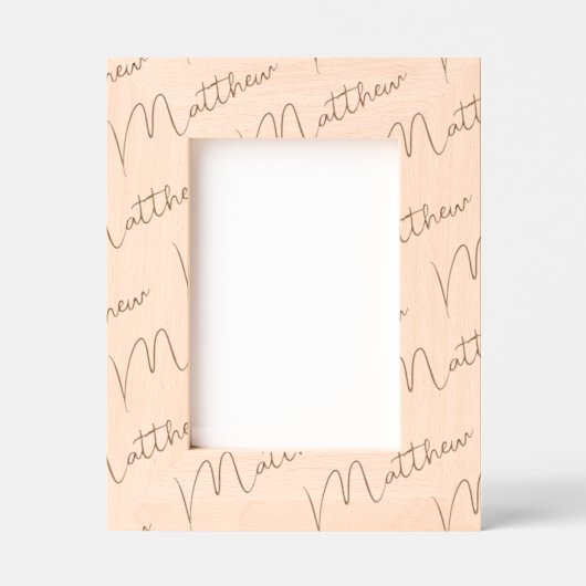 Personalized Photo Frame, Name Handwritten, 5x7,  Gegraveerde Lijstjes (Voorkant)
