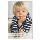 Personalized Photo Fun Family Quotes Modern Kalender (Hoes)