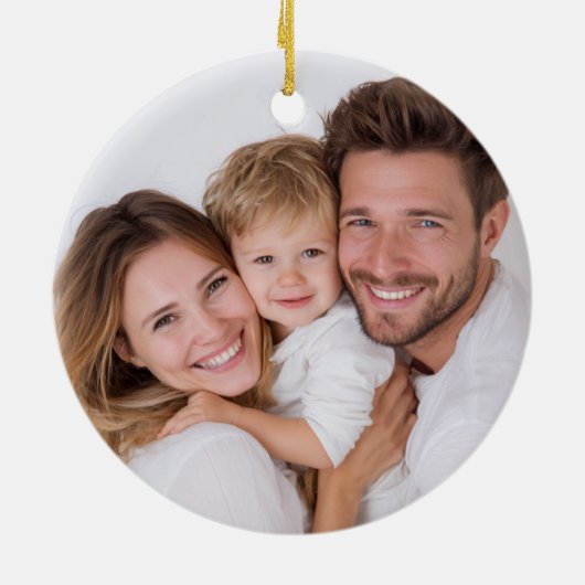 Personalized Photo Funny Dog Christmas Ornament (Achterkant)