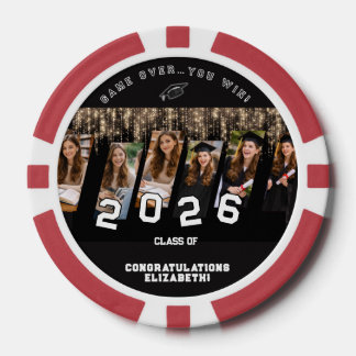 Personalized Photo Funny Gift Graduation  Poker Chips