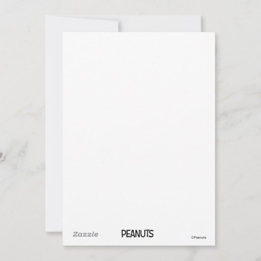 Personalized Photo Holiday Snoopy Puffer Jacket Feestdagenkaart (Achterkant)