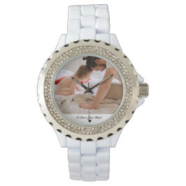 Personalized Photo  I love You Dad  Horloge