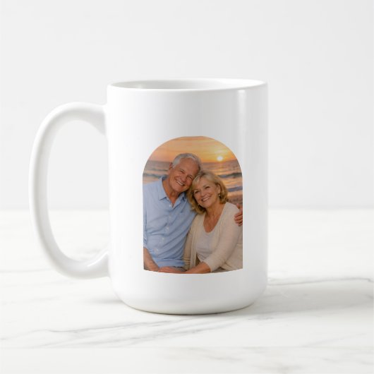 Personalized Photo Keepsake 50th Anniversary Gift Koffiemok (Links)