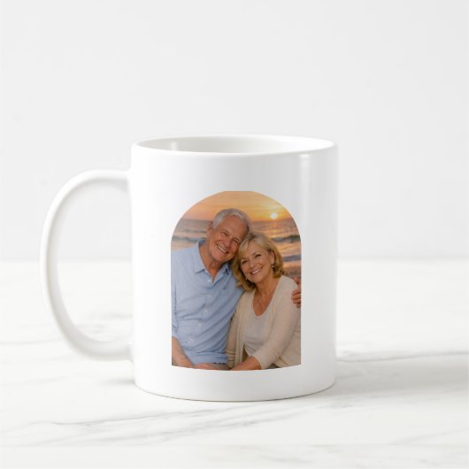 Personalized Photo Keepsake 50th Anniversary Gift Koffiemok (Links)