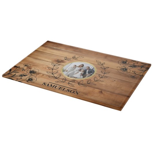 Personalized Photo Keepsake Cutting Board Snijplank (Hoek)