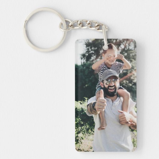 Personalized Photo Keychain: Custom Acrylic Family Sleutelhanger (Voorkant)