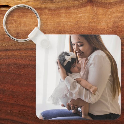 Personalized Photo Keychain for Mom  (Voorkant)