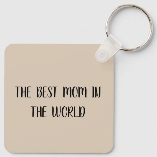 Personalized Photo Keychain for Mom  (Achterkant)