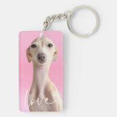 Personalized Photo | Love  Sleutelhanger (achterkant)