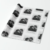 Personalized Photo – Love You Forever Cadeaupapier (Uitgerold)