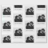Personalized Photo  – Love You Forever Cadeaupapier (Vlak)