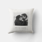 Personalized Photo – Love You Forever Kussen (Achterkant)