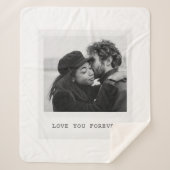 Personalized Photo – Love You Forever Sherpa Deken (Voorkant)