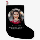 Personalized Photo Memorial Kleine Kerstsok (Voorkant)