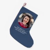 Personalized Photo Memorial Kleine Kerstsok (Voorkant (Hangend))