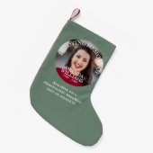 Personalized Photo Memorial Kleine Kerstsok (Voorkant (Hangend))