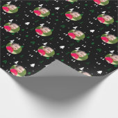 Personalized Photo Merry Christmas Cadeaupapier (Hoek)