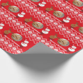 Personalized Photo Merry Christmas  Cadeaupapier (Hoek)