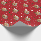 Personalized Photo Merry Christmas  Cadeaupapier (Hoek)